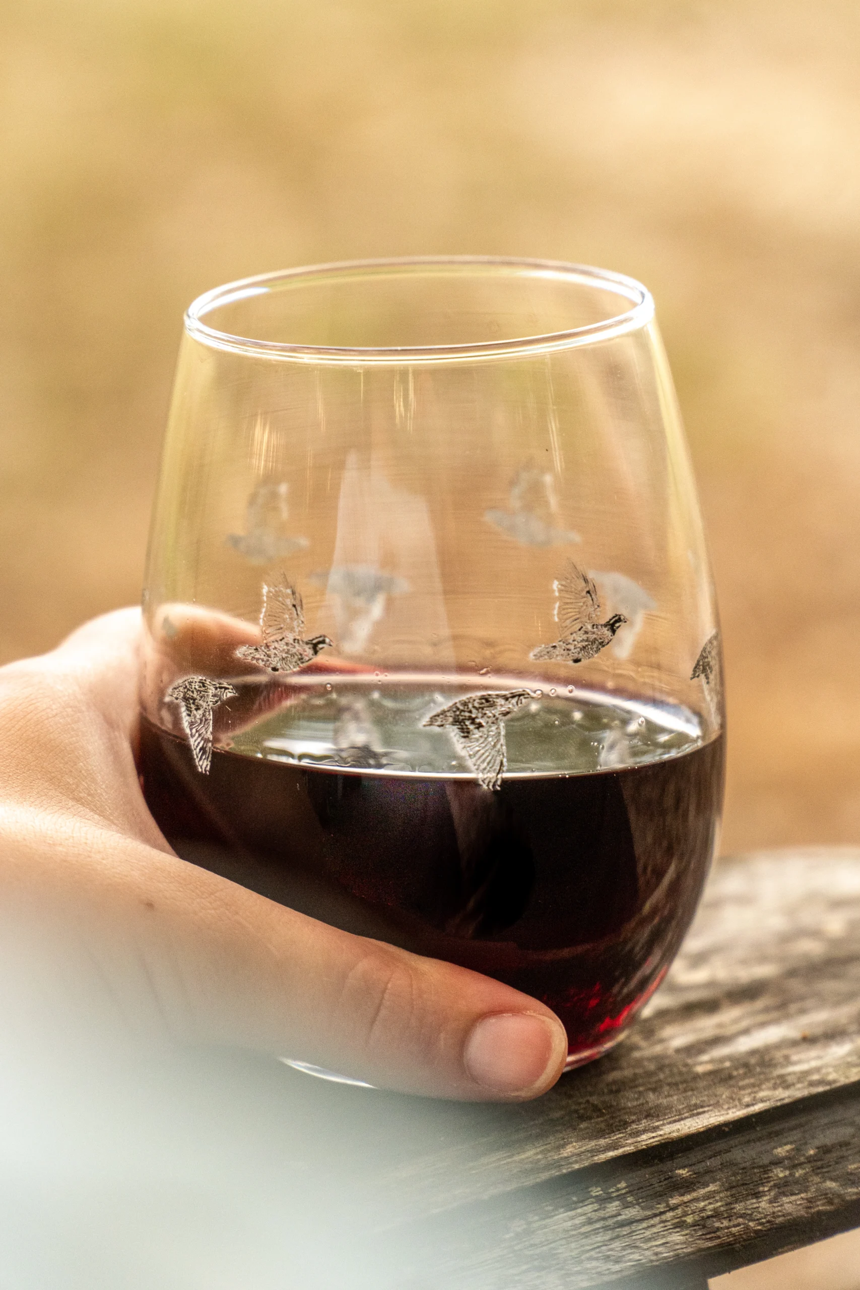 Wings N Things Wine Glass