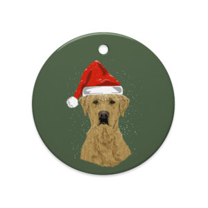 Frosty Fetch - Ceramic Ornament