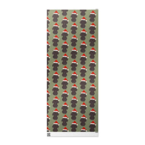 Santa's Little Brown Dog - Gift Wrap